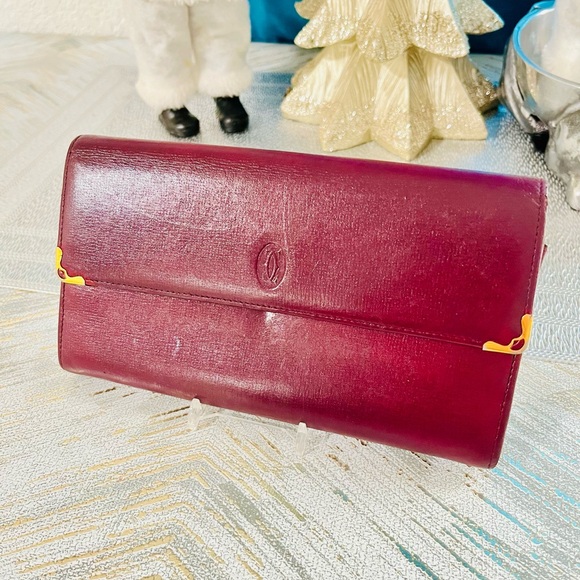 Cartier brugandy Clutch - Picture 2 of 15